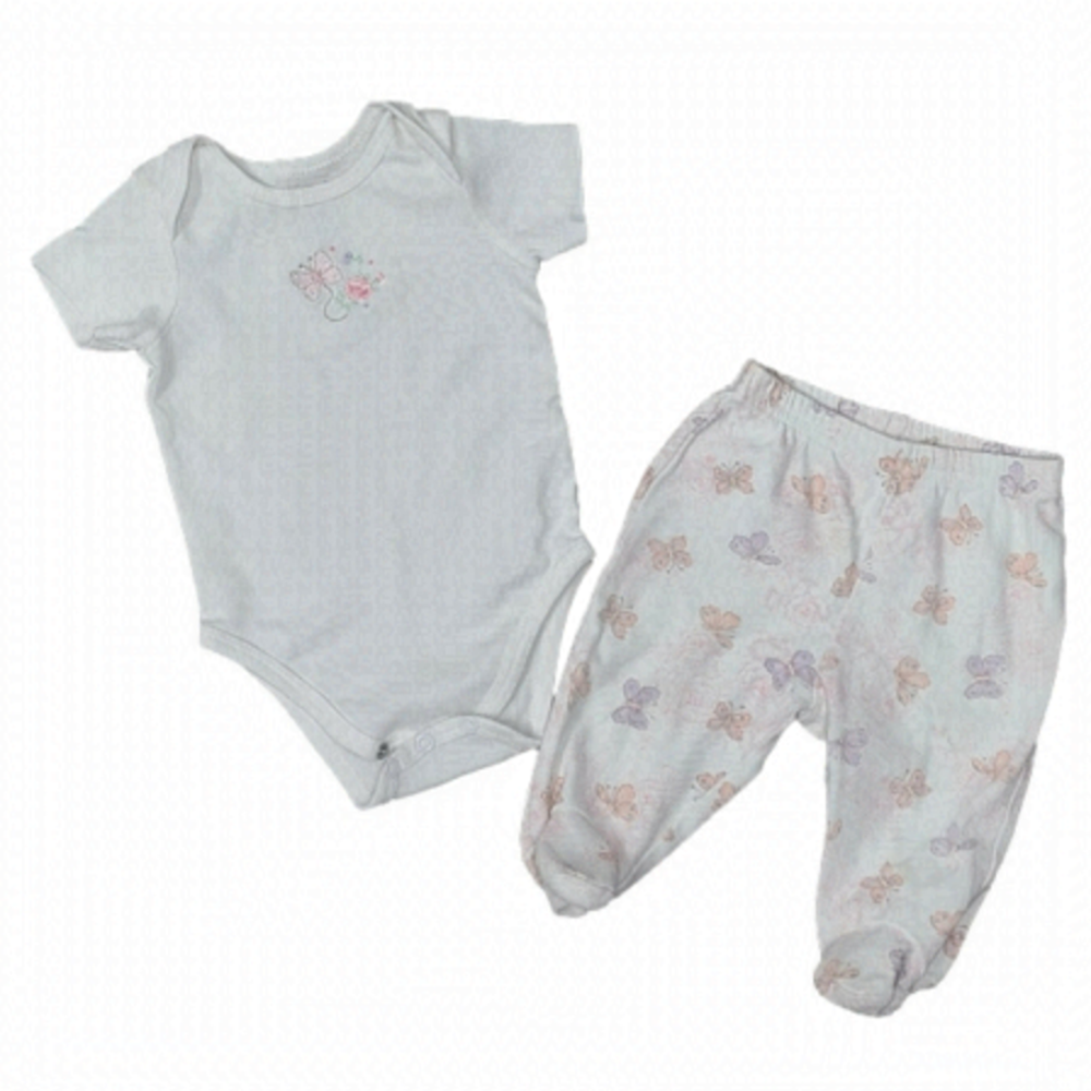 First Impressions Butterfly 2 piece set - size 0-3 months